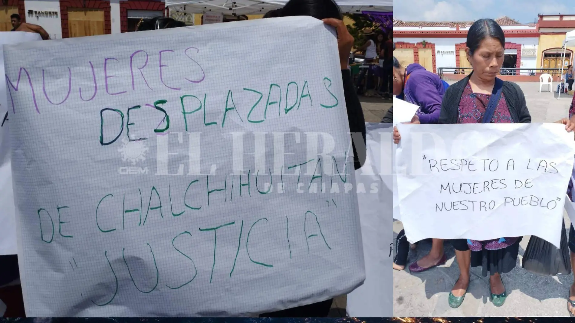 DESPLAZADAS EN marcha